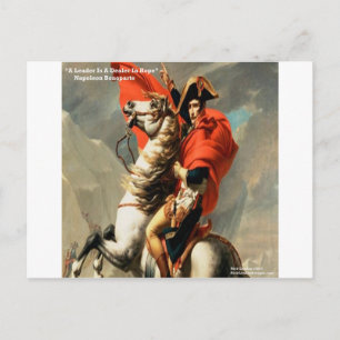 Napoleon & "Führer" Zitat Postkarte