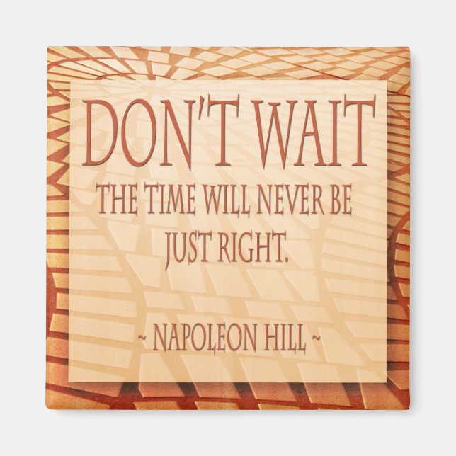 Napoleon Hill cite un aimant (Devant)