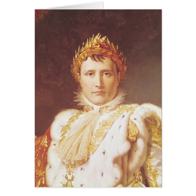 Napoléon I dans des robes longues de couronnement, (Devant)