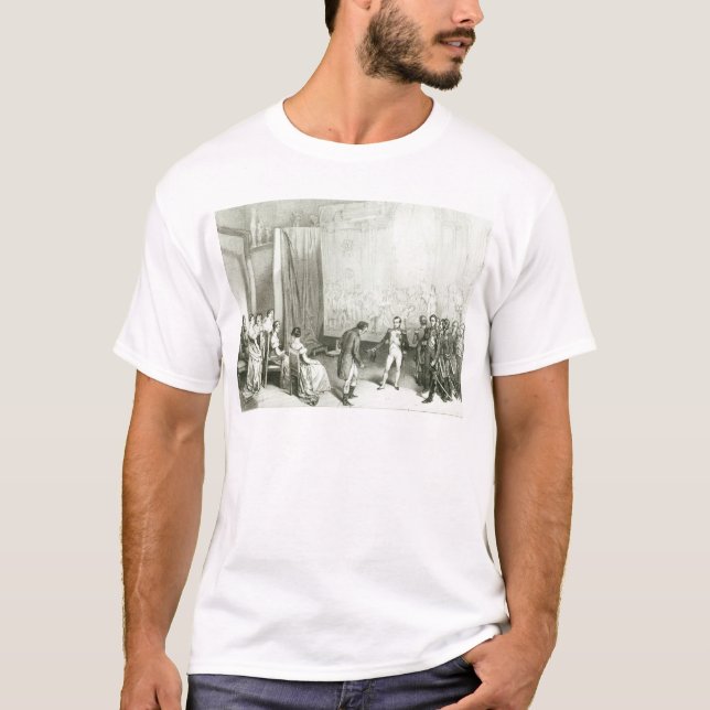 Napoleon I das Studio von David besichtigend T-Shirt (Vorderseite)