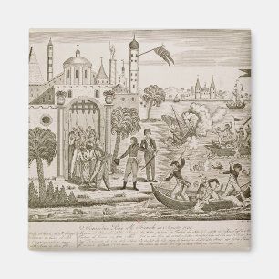 Napoleon I landend in Alexandria, am 2. Juli 1798 Magnet