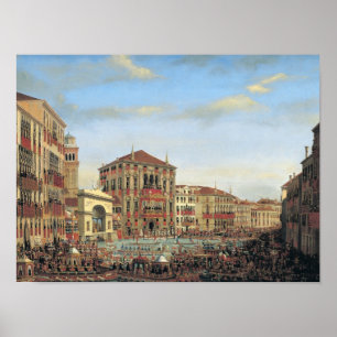 Napoleon I. Präsident einer Regatta in Venedig Poster