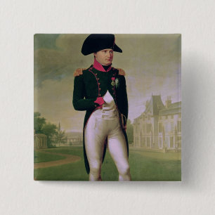 Napoleon I vor dem Chateau de Malmaison Button