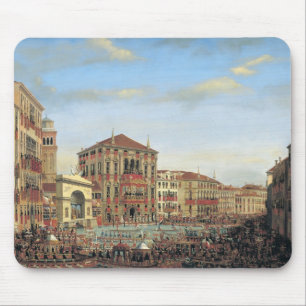 Napoleon I vorsitzend einem Regatta in Venedig Mousepad
