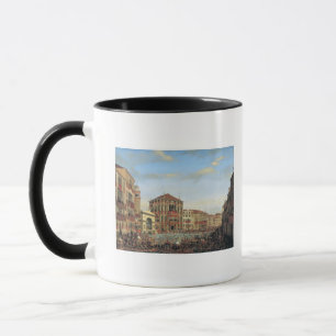 Napoleon I vorsitzend einem Regatta in Venedig Tasse