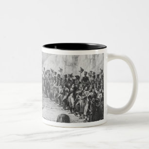 Napoleon I zurückgehend von Elba Zweifarbige Tasse