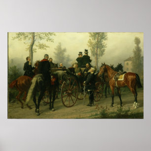 Napoleon III und Bismarck Poster