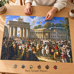 Napoleon in Berlin bei Brandenburger Tor 20x30