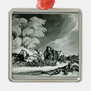 Napoleon in der Verkleidung Silbernes Ornament