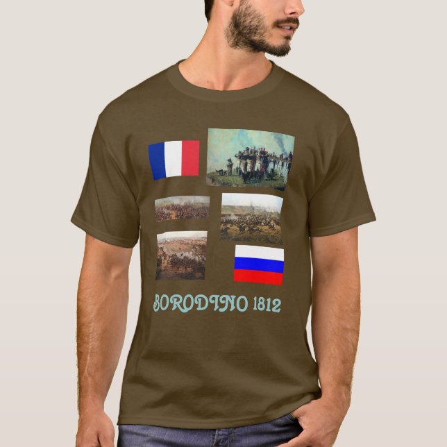 Napoleon-Kampf von Borodino T-Shirt (Vorderseite)