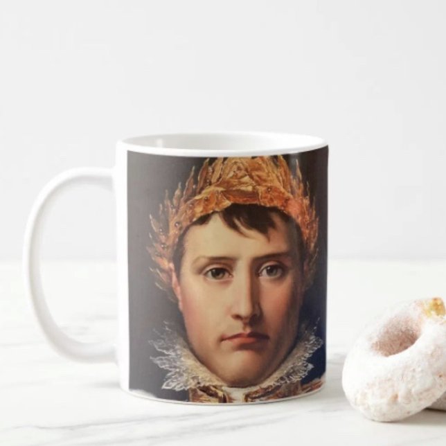 Napoleon Laurel-Wreath Crowned Hero Kaffeetasse (Napoleon’s Portrait  Design mug available in 11 oz & 15 oz. Microwave and dishwasher safe. )