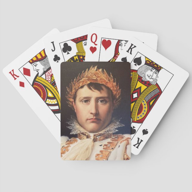 Napoleon Laurel-Wreath Crowned Hero Spielkarten (Rückseite)