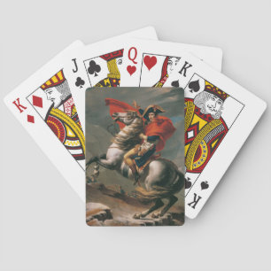 Napoleon mit Pferd, Schlacht am St. Bernard-Pass Spielkarten