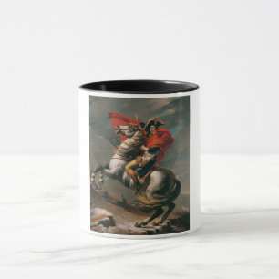 Napoleon mit Pferd, Schlacht am St. Bernard-Pass Tasse