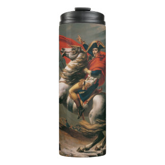 Napoleon mit Pferd, Schlacht am St. Bernard-Pass Thermosbecher