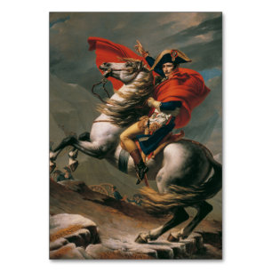 Napoleon mit Pferd, Schlacht am St. Bernard-Pass Tischnummer