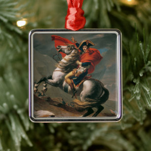 Napoleon mit Pferd, Weihnachtsbaum im Battle Pass Ornament Aus Metall