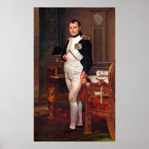 Napoleon Posing in seiner Studie Poster