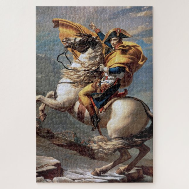Napoleon über die Alpen, Jacques-Louis David (Vertikal)