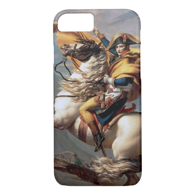Napoleon über die Alpen, Jacques-Louis David Case-Mate iPhone Hülle (Rückseite)