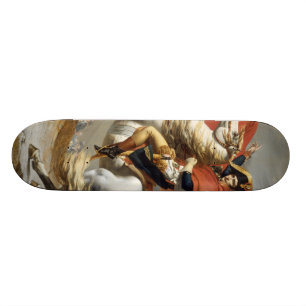 Napoleon über die Alpen - Jacques-Louis David Skateboard