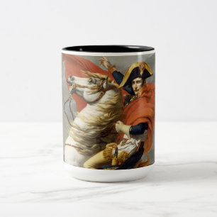 Napoleon über die Alpen von Jacques Louis David Zweifarbige Tasse