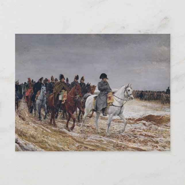 Napoleon über die Kampagne 1814, 1864 Postkarte (Vorderseite)