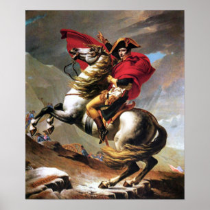 Napoleon überquert das Alpenposter Poster