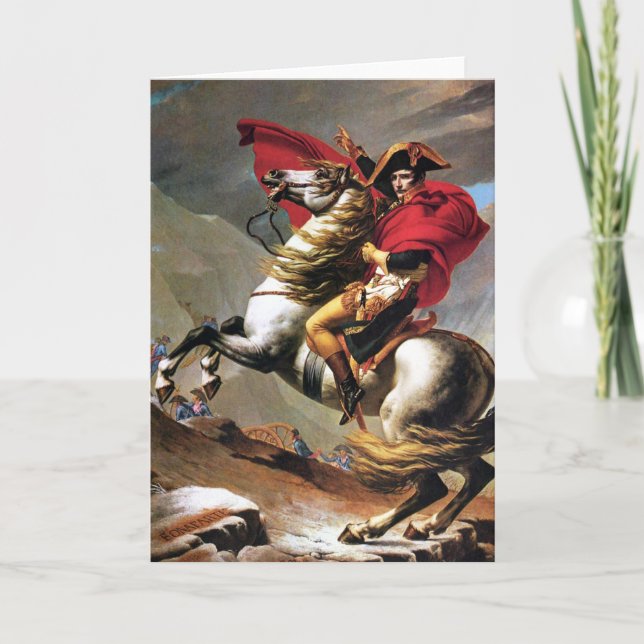 Napoleon überquert die Alpen Grußkarte Karte (Vorderseite)