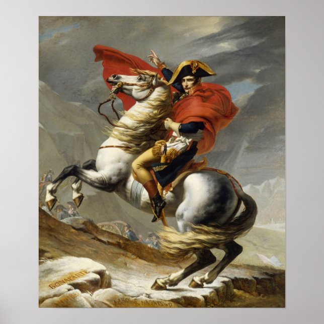 Napoleon überquert die Alpen Poster (Vorne)