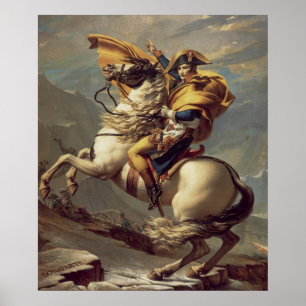 Napoleon überquert die Alpen Poster