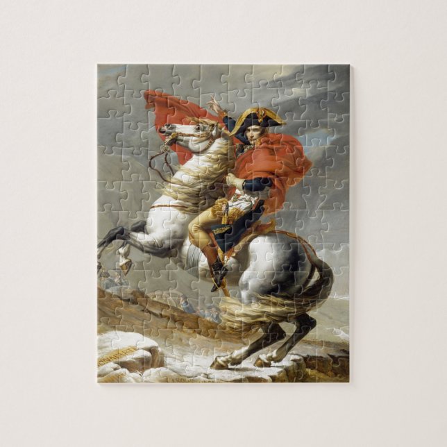 Napoleon überquert die Alpen von Jacques Louis Dav (Vertikal)