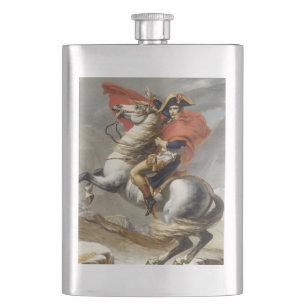 Napoleon überquert die Alpen von Jacques Louis Dav Flachmann