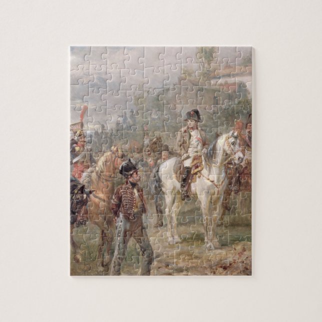 Napoleon und seine Truppen (Öl auf Platte) (Paar (Vertikal)