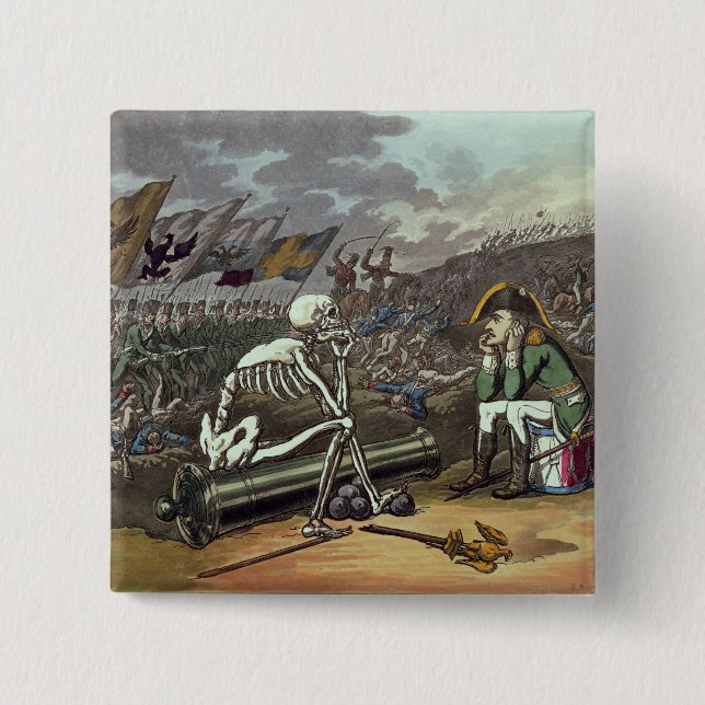 Napoleon und Skelett, 18. Button (Vorderseite)