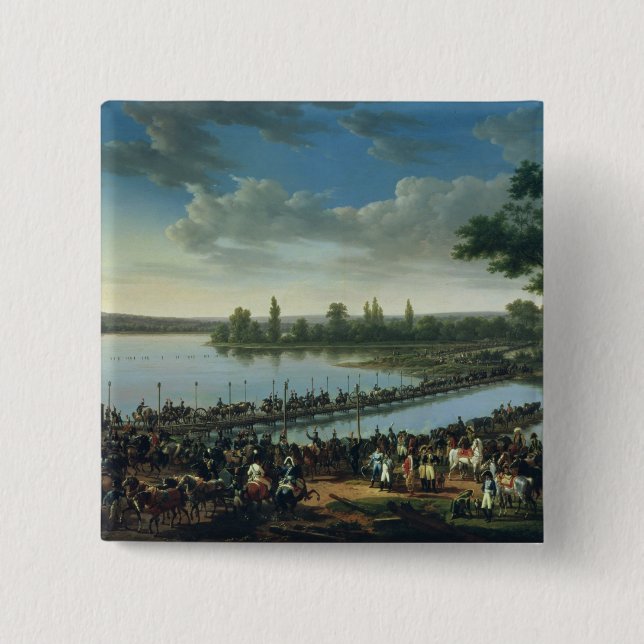 Napoleon vor dem Kampf von Wagram Button (Vorderseite)
