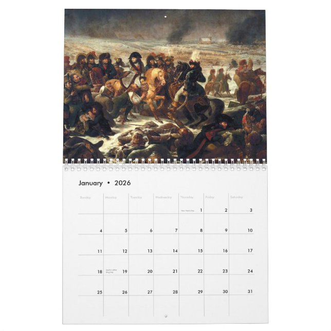 Napoleonische Kriegs-Kalender Kalender (Jan 2026)
