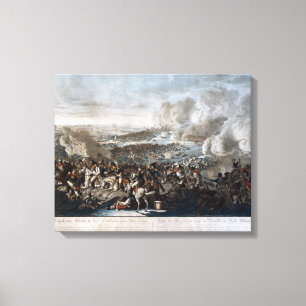 Napoleons Flug vom Kampf von Waterloo Leinwanddruck
