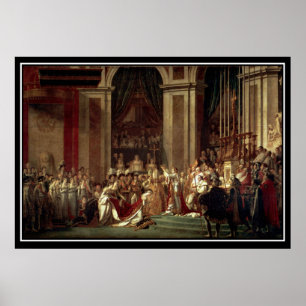 Napoleons Krönung zum Kaiser der Franzosen Poster
