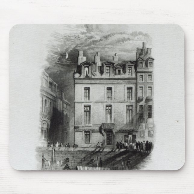 Napoleons Unterkünfte auf dem Quai Conti, 1834-36 Mousepad (Vorne)