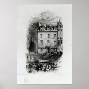 Napoleons Unterkünfte auf dem Quai Conti, 1834-36 Poster