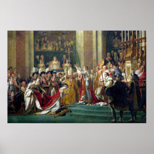 Napoleons Weihe und Josephines Poster