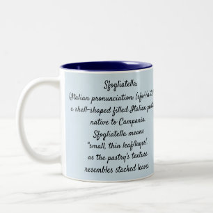 Napoletana de Sfogliatella - tasse de deux tons