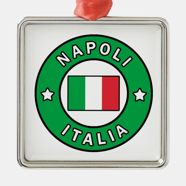 Napoli Italia Ornament Aus Metall (Vorne)