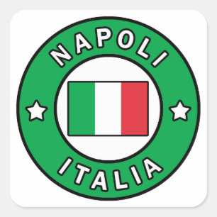 Napoli Italia Quadratischer Aufkleber