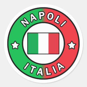 Napoli Italia Runder Aufkleber