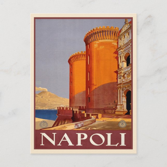 Napoli, Italie Carte postale Vintage voyage (Devant)
