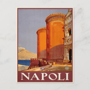 Napoli, Italie Carte postale Vintage voyage