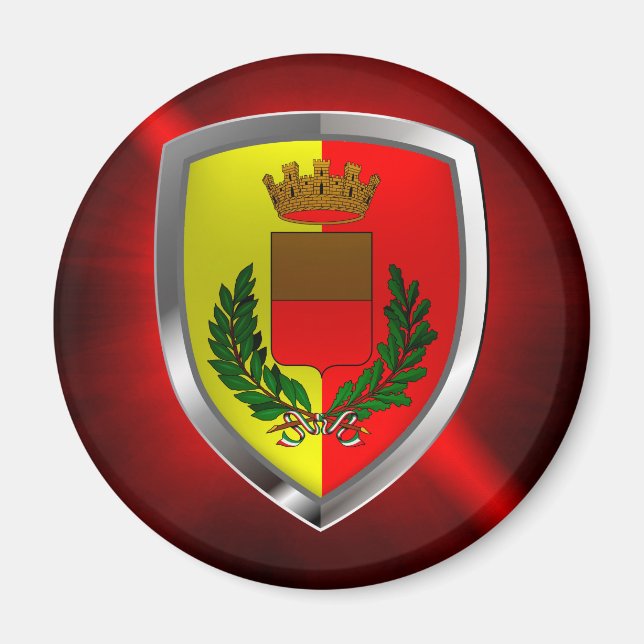 Napoli Mettalic Emblem Magnet (Vorne)