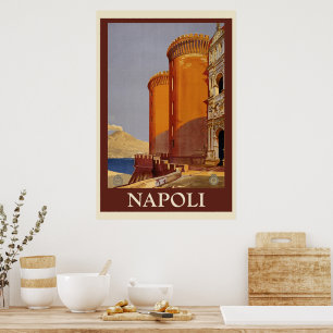 Napoli Vintage Reise Poster